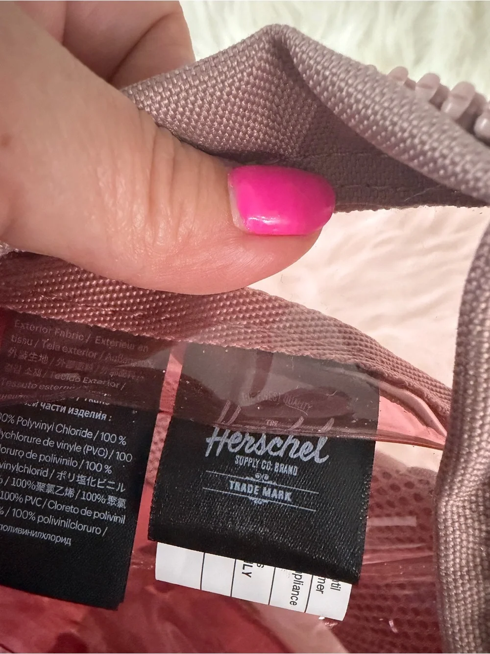 Clear Pink full size Hershel  Backpack